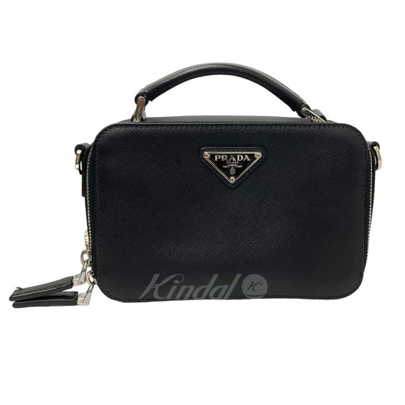 Prada Shoulder Bag Triangular Plate Black - Picture 9 of 9
